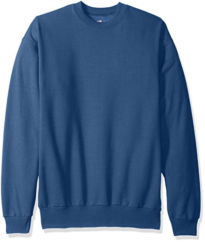 Hanes Men's EcoSmart Fleece Sweatshirt, Denim Blue, Small