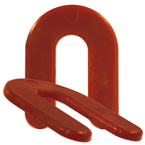 CD Products 1/8' Horseshoe Shims - 250 Pcs Red