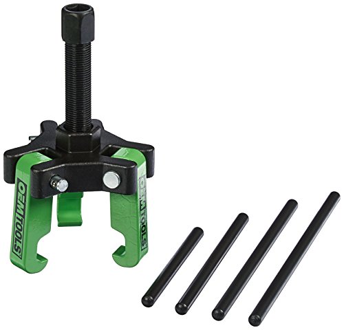 OEMTOOLS 25090 Harmonic Balancer Puller Kit, Adjustable 3-Jaw Puller Fits Most Late Model Automobiles & Trucks, Forcing Screw Fits a 3/8” Square Drive, Includes 4 Forcing Rods, 6 Piece