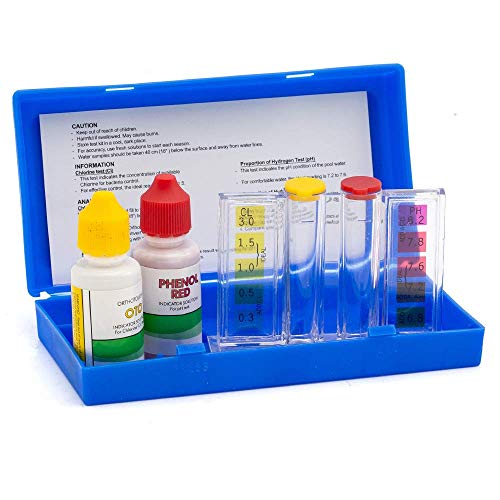 WWD POOL Swimming Pool Spa Water Chemical Test Kit for Chlorine and Ph Test