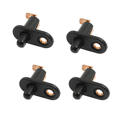 Autoly 4pcs Car Vehicle Interior Door Jamb Courtesy Light Lamp Switch Button Black for Car
