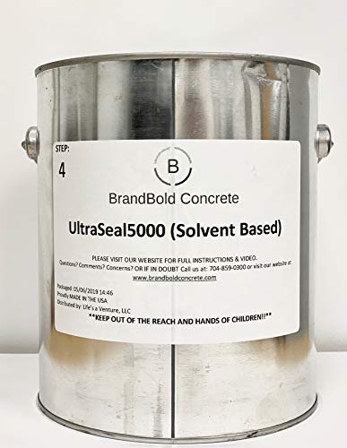 BrandBold Brilliance Concrete Acid Stain Sealer - UltraSeal 5000 (Solvent Based Sealer) - 1 Gallon - Step 4