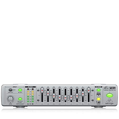 Behringer MiniFBQ FBQ800 Ultra-Compact 9-Band Graphic Equalizer with FBQ