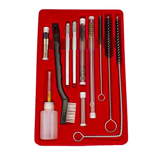 Tooluxe 31209L HVLP Air Spray Gun Cleaning and Maintenance Kit with Storage Case, 22 Piece Complete Set