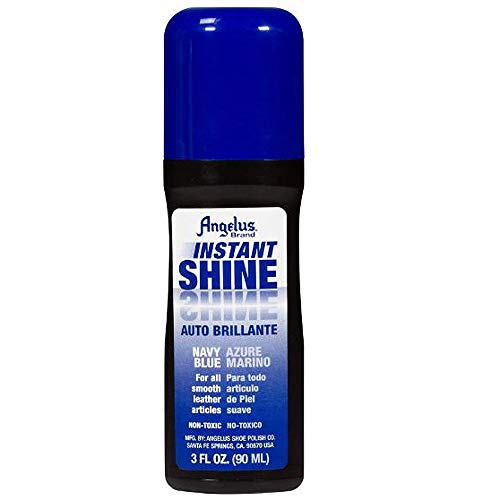 Angelus Instant Shine Liquid Shoe Polish 3 Fl Oz (color variety) (Navy Blue)