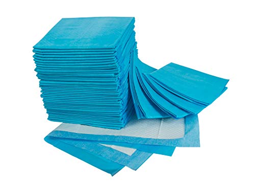 Disposable Underpads 23x36 Inches – Ultra Absorbent 60g Bulk Bed Pads For Adults, Pets, Furniture – Thick Incontinence Bedding & Furniture Protectors – 50 Count