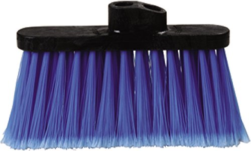 Carlisle 3685314 Duo-Sweep Light Industrial Broom Head, 4' Long Blue Synthetic Bristles, 13' W x 7' H Overall