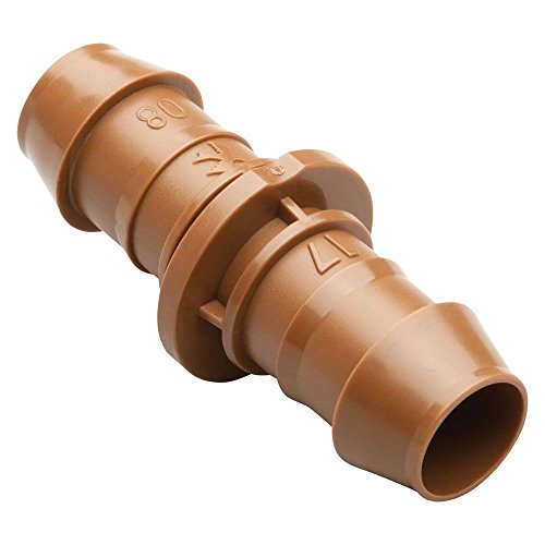 Rain Bird BC50/4PKS Drip Irrigation Universal Barbed Coupling Fitting, Fits All Sizes of 5/8', 1/2', .700' Drip Tubing, 4-Pack