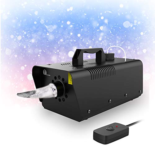 1byone 650W Snow Machine Wired Remote Control Great Machine for Kids, Parties, Parades