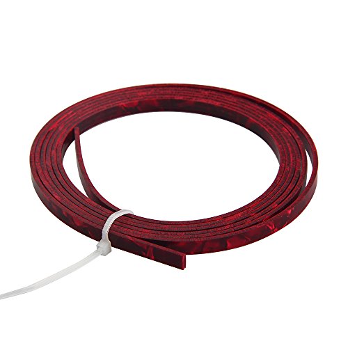 Celluloid Acoustic Guitar Binding Purfling Strip 1650 x 4mm x 1.5mm Red Pearl