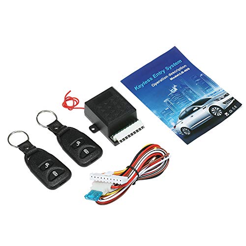 12V Universal Car Remote Central Kit,KKmoon Door Lock Locking Vehicle Keyless Entry System, with 2 Remote Control