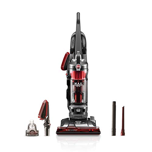 Hoover UH72625 WindTunnel 3 Max Performance Upright Vacuum Cleaner, HEPA Media Filtration and Powerful Suction for Pet Hair, Red