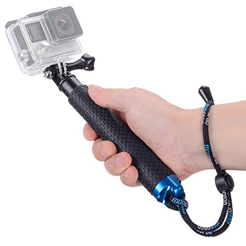 Vicdozia Extension Selfie Stick, Portable Hand Grip Waterproof Handheld Monopod Adjustable Pole Compatible with GoPro Hero(2018) Hero 8 7 6 5 4 AKASO SJCAM DJI OSMO Action and More Sports Cameras