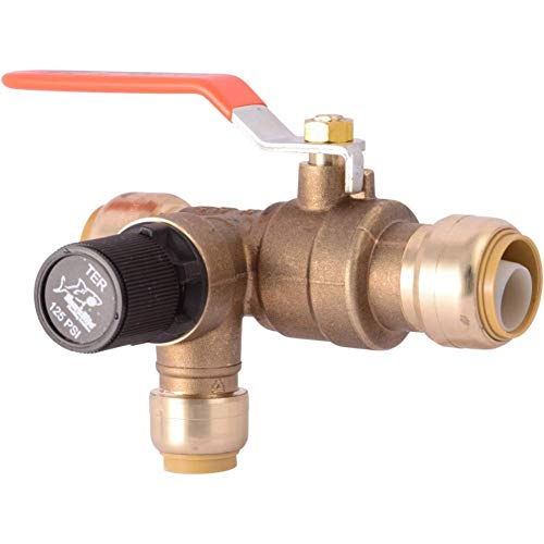 SharkBite 25704LF Thermal Expansion Relief Valve, 3/4 in. x 1/2 in, Copper, PEX, CPVC, PE-RT, HDPE