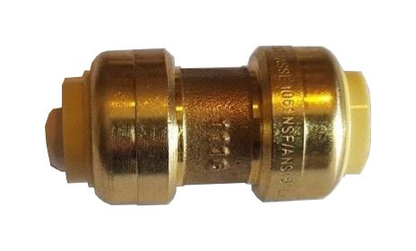 10 PIECES XFITTING 1/2' PUSH FIT COUPLINGS FITTINGS CERTIFIED TO NSF ANSI61 - LEAD FREE BRASS