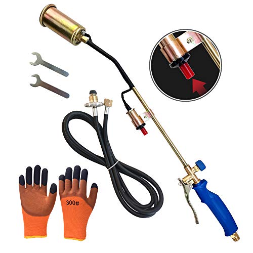 U/N Propane Torch Stick ice and Snow Melter Weeding Burner Electronic Button igniter