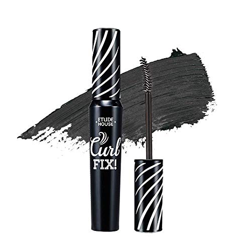 ETUDE HOUSE Lash Perm Curl Fix Mascara #1 Black - A curl fix mascara that keeps fine eyelashes powerfully curled up for 24 hours by ETUDE's own Curl 24H Technology