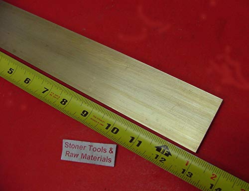 1/4' x 2' C360 Brass Flat BAR 13' Long Solid .250' Plate Mill Stock H02