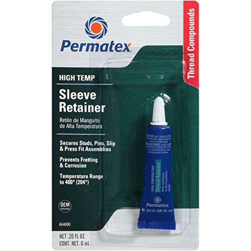 Permatex 64000 High Temperature Sleeve Retainer, 6 ml, Pack of 1