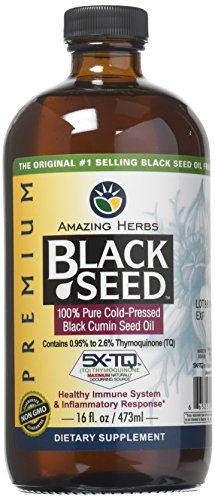 Amazing Herbs Cold-Pressed Black Seed Oil - 16oz