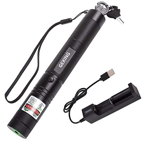 GEXING Handheld Flashlight, High Power Pointer Adjustable Focus with Visible Light