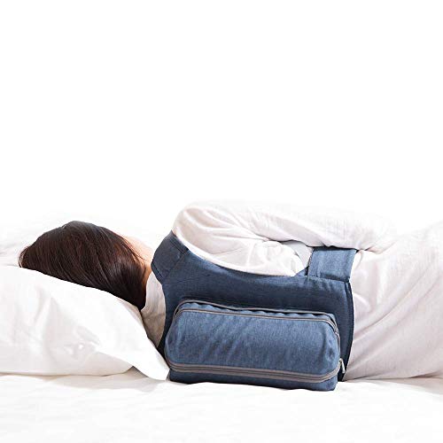 WoodyKnows Side-Sleeping Backpack, Relieves Snoring Caused by Supine Sleep Position, Inflatable & Portable Back Pillow (Small)