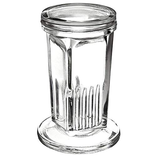 Coplin Staining Jar, 5-Slide Capacity, Glass Lid, 60ml, Karter Scientific 214I4 (Single)