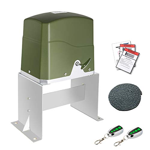 TOPENS CK700 Automatic Sliding Gate Opener Kit Sliding Gate Motor for Heavy Duty Slide Gates Up to 1600 Pounds and 40 Feet Chain Driven Driveway Security Slide Gate Operator