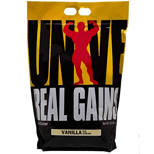 Real Gains Weight Gainer with Complex Carbs and Whey-Micellar Casein Protein Matrix Vanilla 10.6#