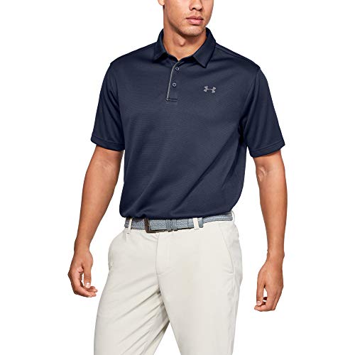 Under Armour Men's Tech Golf Polo , Midnight Navy (410)/Graphite , X-Large