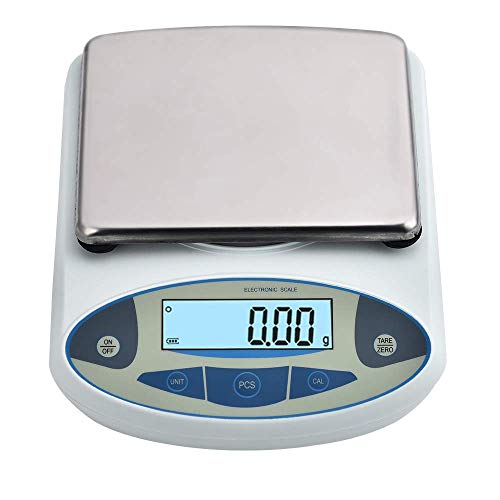 AKYUNM High Precision Lab Scale Digital Analytical Electronic Balance Laboratory Lab Precision Scale Jewelry Scales Kitchen Precision Weighing Electronic Scales 0.01g (5kg/0.01)