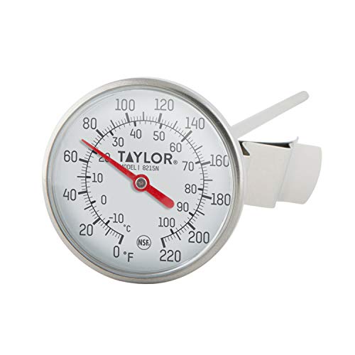 Taylor Precision 8215N 8-Inch Bi-Therm Pocket Dial Thermometer, 1.75-Inch Dial, 0 to 220 Degree F, NSF