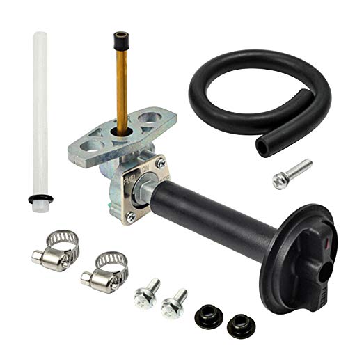 Fuel Valve Petcock with Lever Screw Fit for Honda Recon 250 TRX250, Honda Rancher TRX350, Honda Rancher TRX420, Honda Foreman TRX450, Honda Foreman Rubicon TRX500FA, Fuel Tank Switch Valve Part