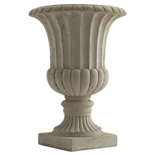 Nearly Natural 20.25” Large Sand Colored Urn Indoor/Outdoor) Planter