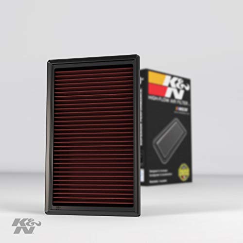 K&N Engine Air Filter: High Performance, Premium, Washable, Replacement Filter: 2012-2019 Volkswagen/Audi/Seat/Skoda Compact 1.6/1.8/2.0 L, 33-3005