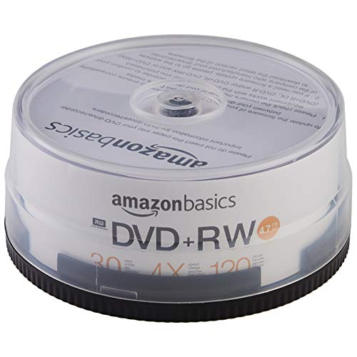 AmazonBasics 4.7GB 4X DVD+RW - 30-Pack