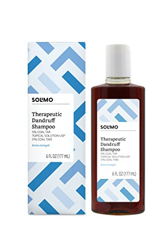 Amazon Brand - Solimo Therapeutic Dandruff Shampoo, Extra Strength, 6 fl oz