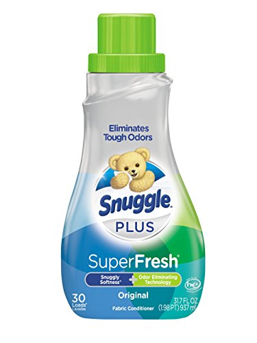 Snuggle Plus Super Fresh Liquid Fabric Softener with Odor Eliminating Technology, 31.7 Fluid Ounces (Packaging May Vary)