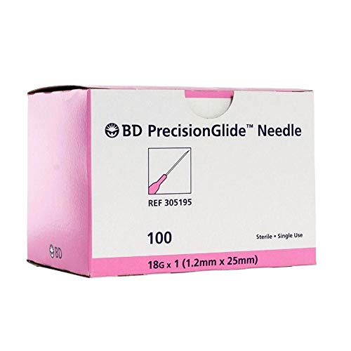 Disposable Sterile 100Pack (18G-1IN/25mm)