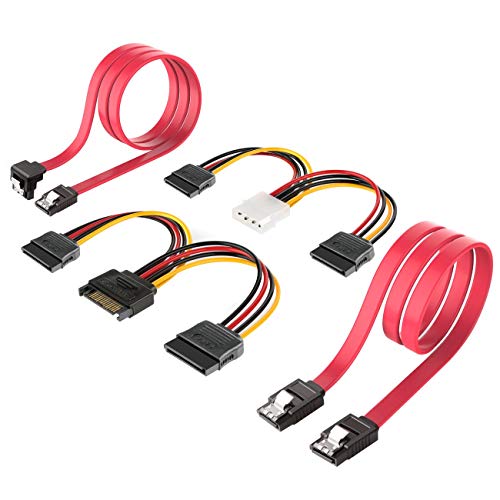 SATA Cable, Inateck SATA Data Cable and SATA Power Splitter Cable, ST1003