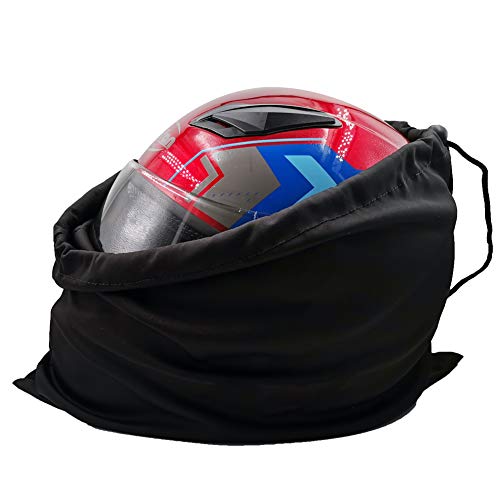 Motorcycle Helmet Bag Welding Mask Hood Storage carrying Bag for Riding Bicycle Sports Universal Tool Made of Nylon Cloth with Locking Drawstring (Black 1pcs)