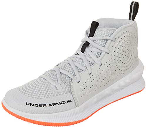 Under Armour Men's Jet 2019 Basketball Shoe, Halo Gray (105)/White, 12
