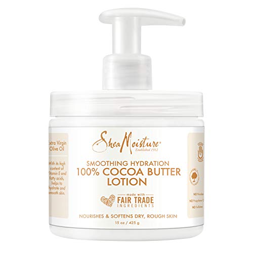 Sheamoisture Smoothing Hydration Lotion for Dry Skin 100% Cocoa Butter Sulfate Free 15 oz