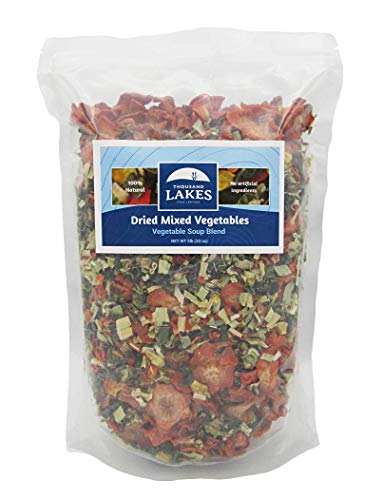 Thousand Lakes Dried Mixed Vegetables Soup Blend - Bulk - 2 pounds | 100% Veggies | No Added Salt | All Natural