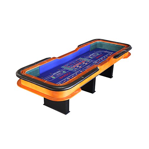 IDS 12 Foot Deluxe Craps Dice Table with Diamond Rubber Blue