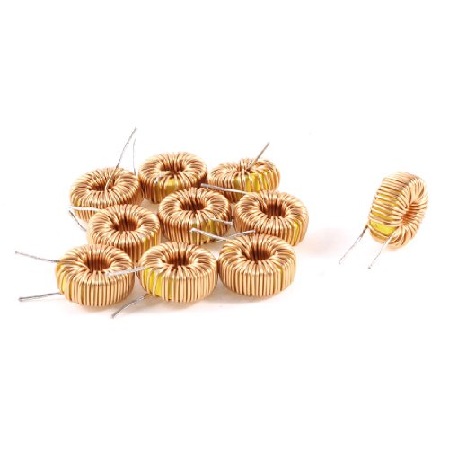 Aexit 10 Pcs Passive Components Toroid Core Inductor Wire Wind Wound 100uH 81mOhm Inductors 2A Coil