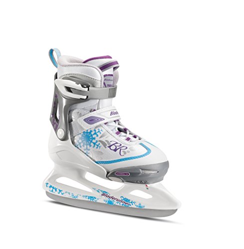 Rollerblade Bladerunner Kids Ice Skates, White/Blue, Size 2-5