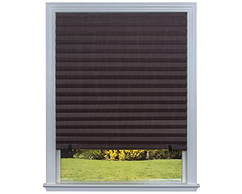 Original Room Darkening Pleated Paper Shade Chocolate, 36” x 72”, 6-Pack