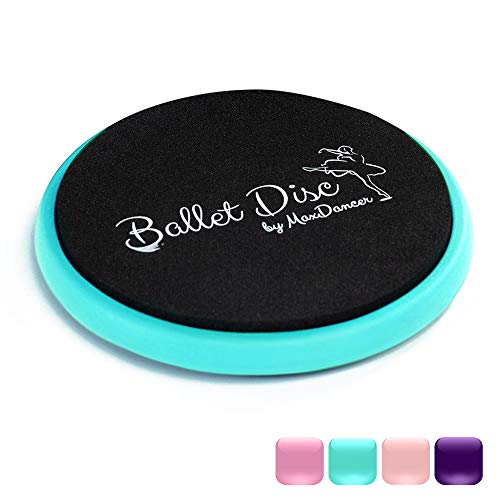 Ballet Turning Disc for Dancers, Gymnastics and Ice Skaters. Portable Turn Board for Dancing on Releve. Make Your Turns, Pirouette and Balance Better (Sky Blue Without a Carrying Bag)