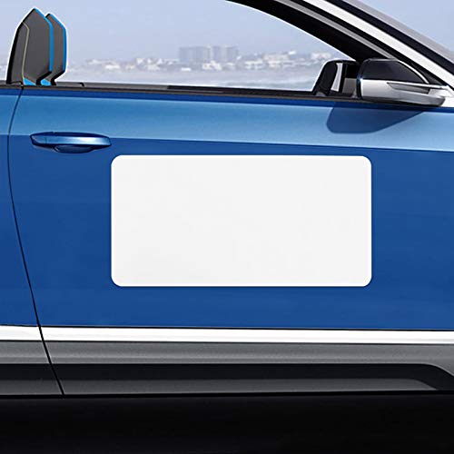 Blank Magnet for Car 2 Pack, Magnetic Sign for Vehicles, Business Signs for Car Doors, Magnetic Sheets to Cover Company Logo, Advertise Business, Prevent Scratches Rounded Corners (Regular Large)